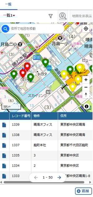 モバイルでの表示